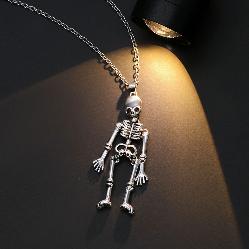 Ghost Festival Ghost Skull Bat Pumpkin Head Pendant Necklace