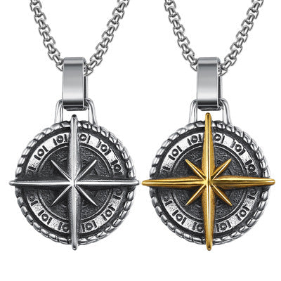 New Personality Men's Sailor Cross Alloy Cross Pendant