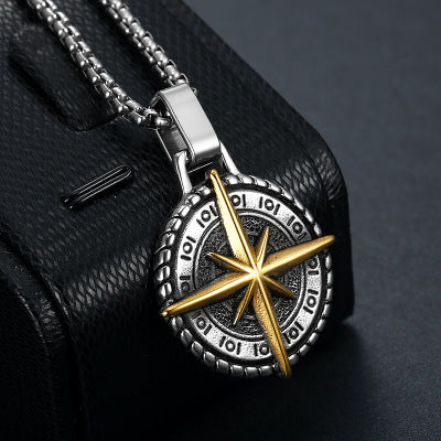 New Personality Men's Sailor Cross Alloy Cross Pendant