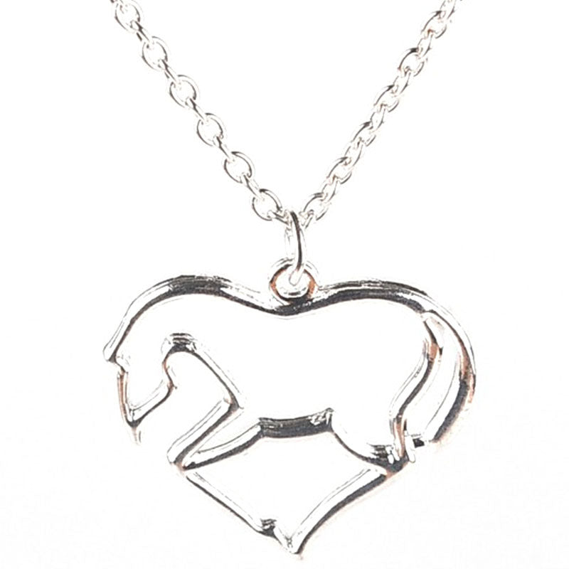 New Love Pony Silver-plated Pendant Necklace