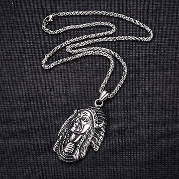 Jewelry Indian Tribe Legend Chieftain Titanium Steel