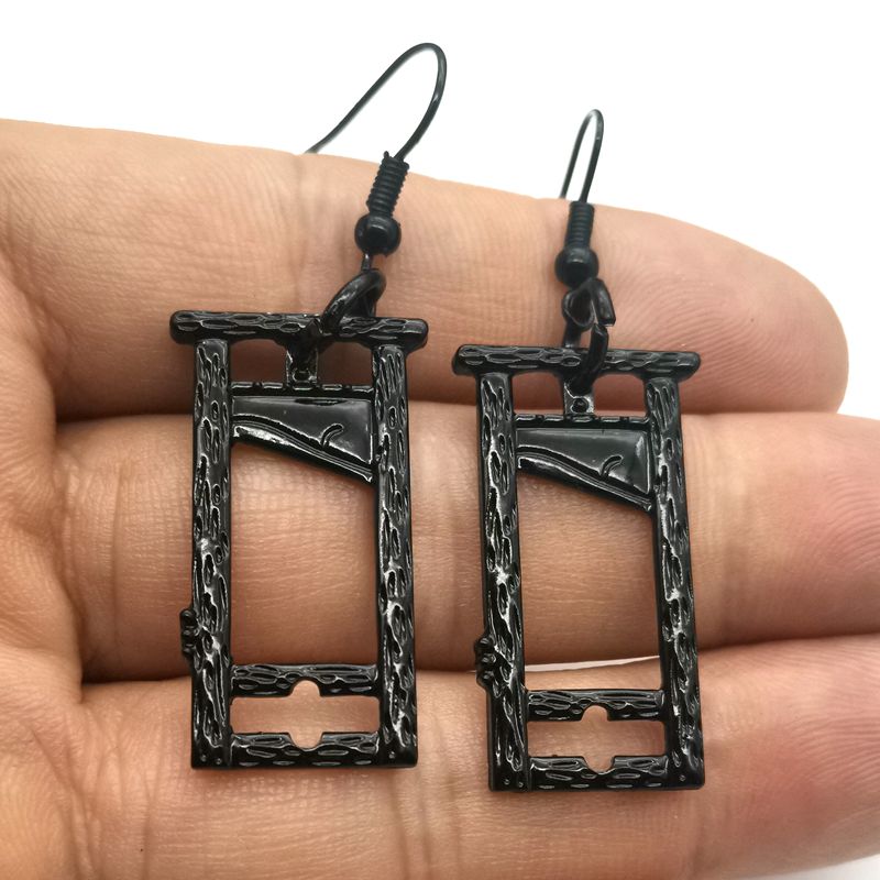 Guillotine  Gothic Earrings Halloween Vintage Nature