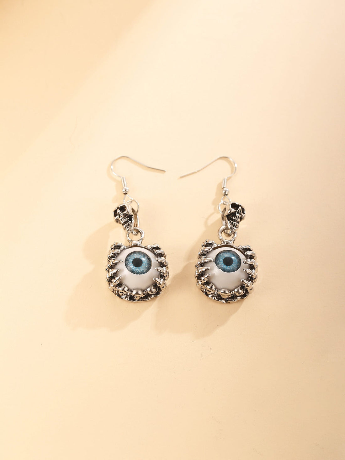 European And American Personality Punk Style Skull Eye Earrings