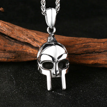 Stainless Steel Roman Warrior Mask Pendantesale