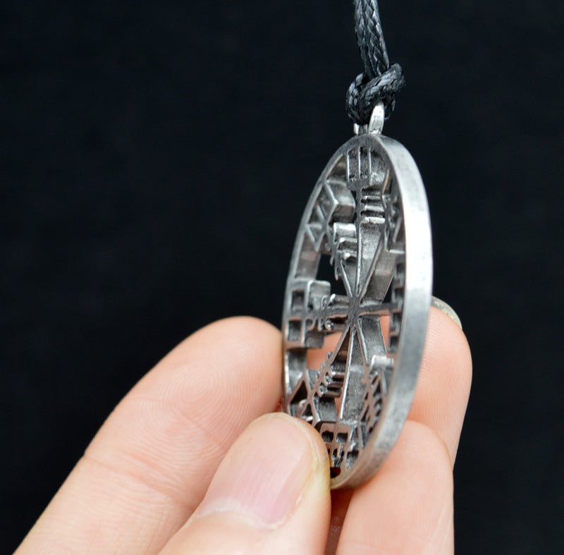 Viking Compass Men's Accessory Pendant Necklace