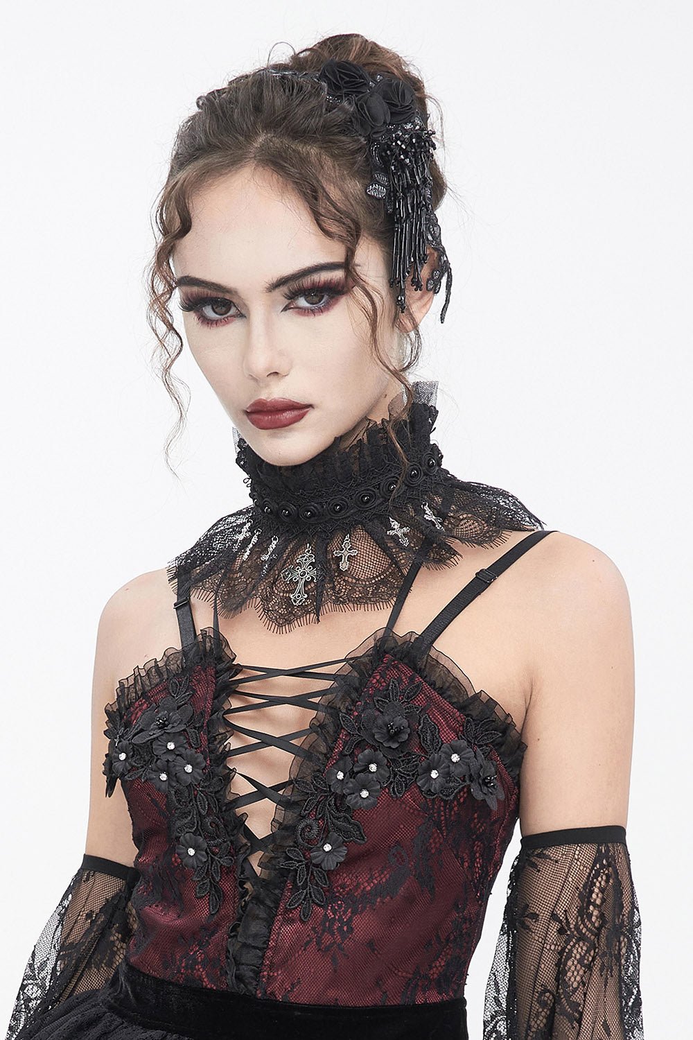 Ghost Medium Gothic Lace Collar